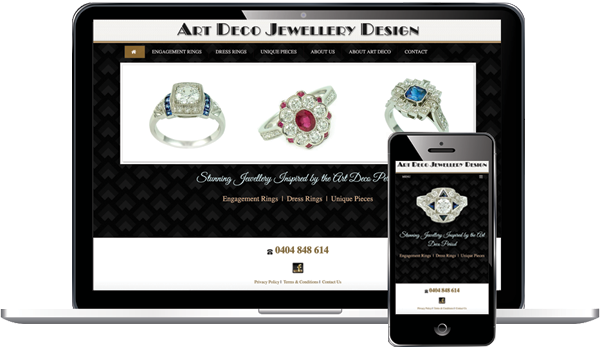 Art Deco Jewellery Design - Website